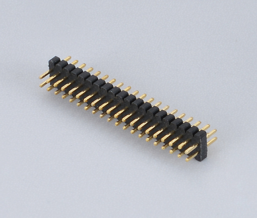 1.0mm Pitch Pin Header- double row 180° single row plastic