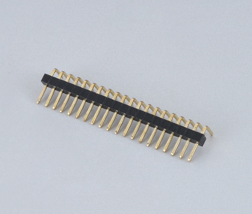 1.0mm Pitch Pin Header- single row 90° single plastic